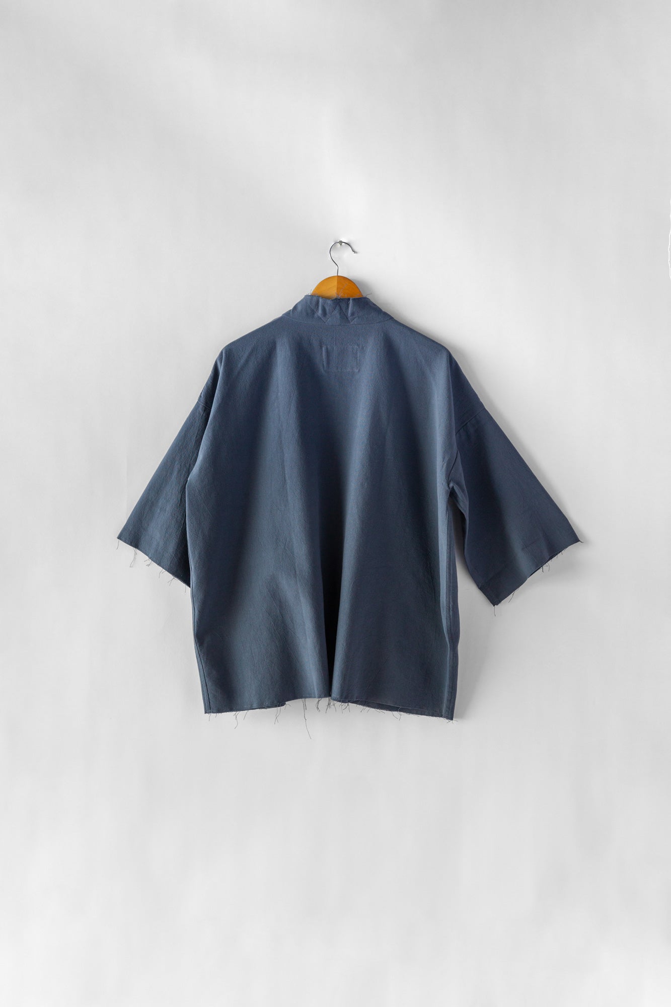 Mars Haori Jacket - Flat Navy Cotton Linen