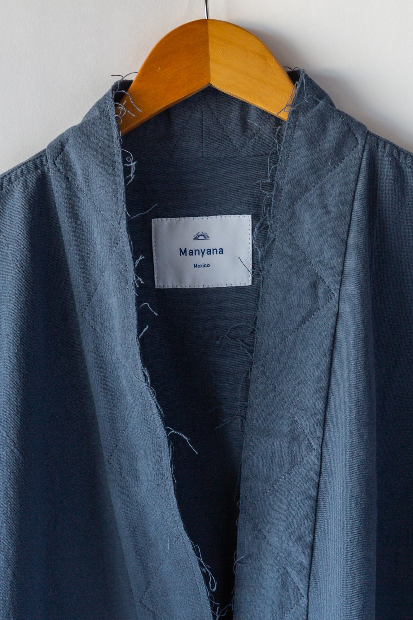 Mars Haori Jacket - Flat Navy Cotton Linen