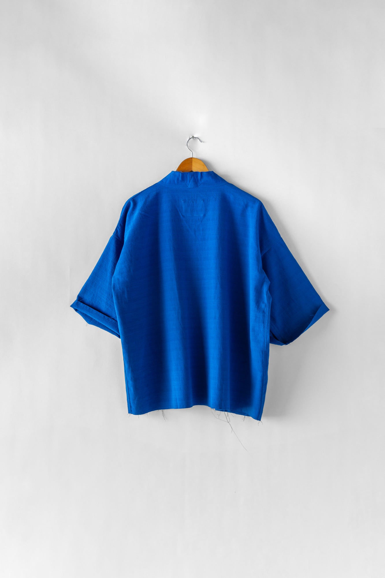 Mars Haori Jacket - Yves Blue Cotton Linen