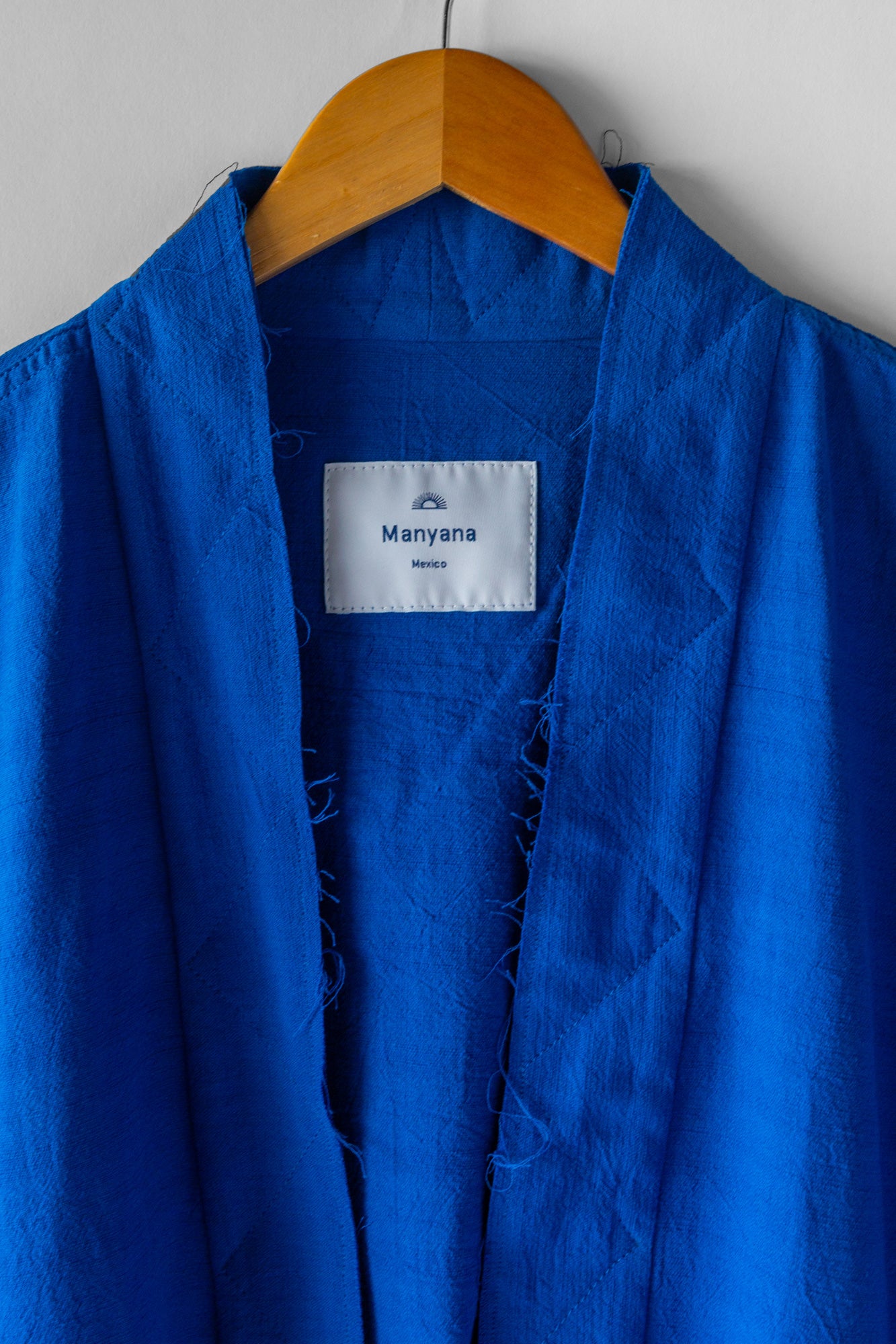 Mars Haori Jacket - Yves Blue Cotton Linen