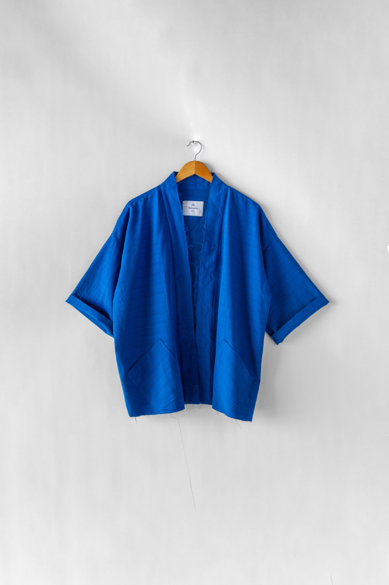 Mars Haori Jacket - Yves Blue Cotton Linen